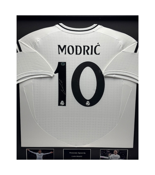 Luka Modric Real Madrid 24/25 Framed Home Shirt 