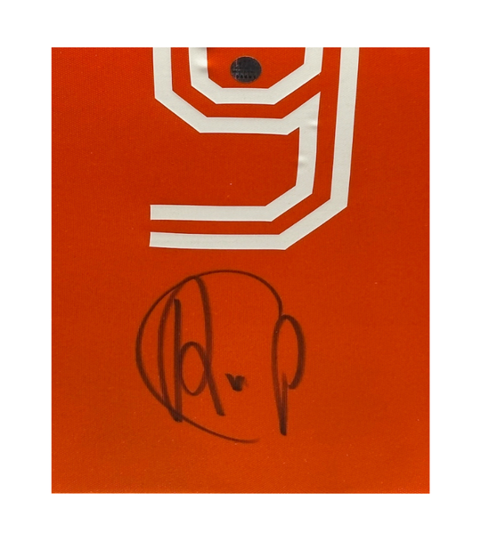 Robin van Persie Netherlands 14/15 framed home shirt 