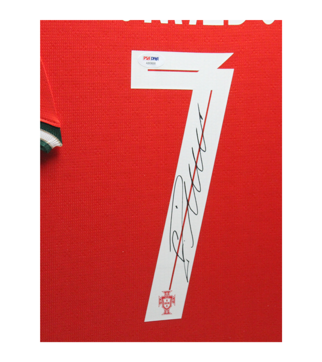 Cristiano Ronaldo Portugal 2025 gerahmtes Heimtrikot 