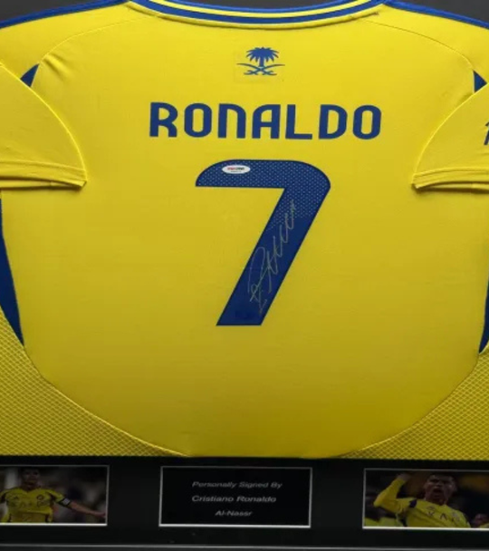Cristiano Ronaldo Al-Nassr 24/25 Framed Home Shirt 