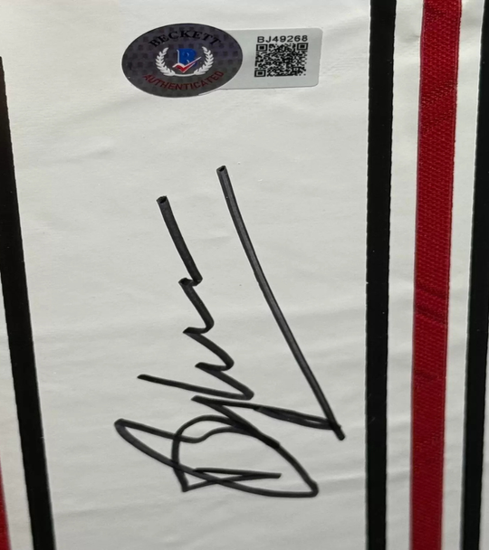 Dennis Bergkamp Arsenal 96/98 framed home shirt