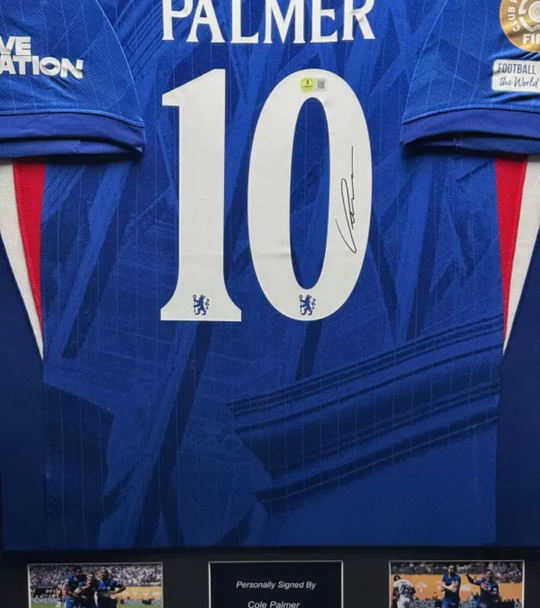Cole Palmer Chelsea 25/26 framed home shirt 