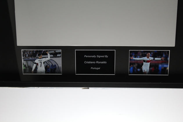 Cristiano Ronaldo Portugal 22/23 framed away shirt