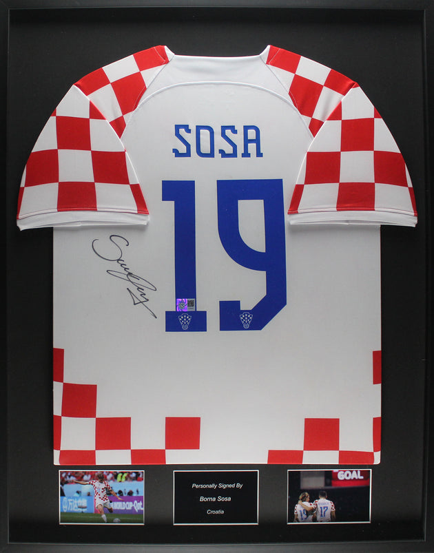 Borna Sosa Croatia 22/23 framed home shirt
