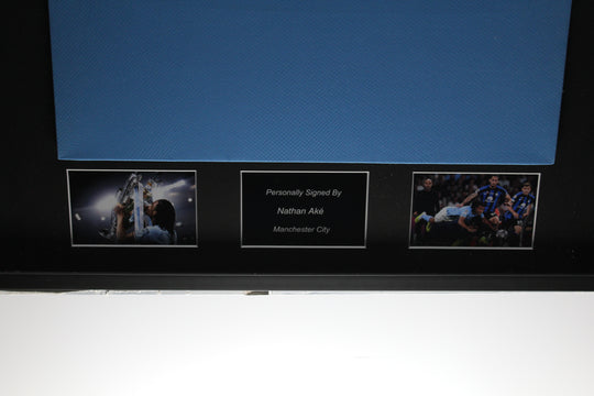 Nathan Ake Manchester City 22/23 framed home shirt