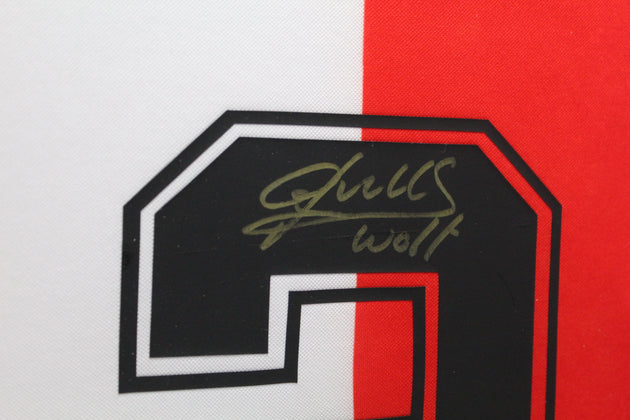 John de Wolf Feyenoord framed 94/95 home shirt (Damaged A)