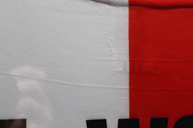 John de Wolf Feyenoord framed 94/95 home shirt (Damaged A)