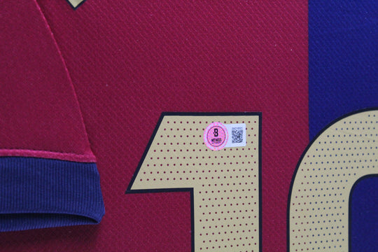 Lamine Yamal FC Barcelona 24/25 framed home shirt
