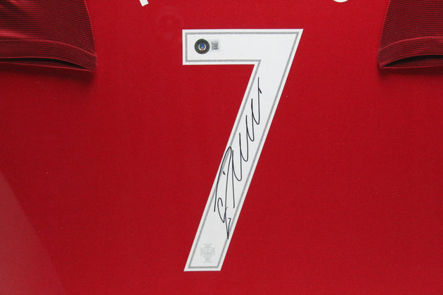 Cristiano Ronaldo Portugal 2016 Framed Home Shirt 