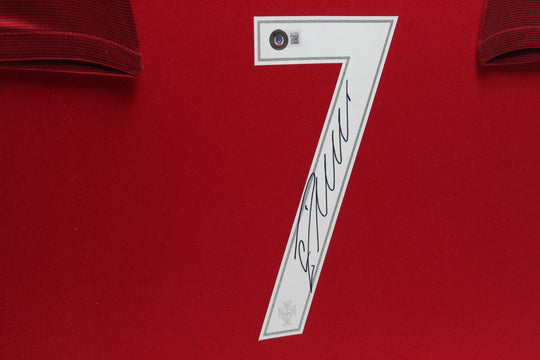 Cristiano Ronaldo Portugal 2016 Framed Home Shirt 