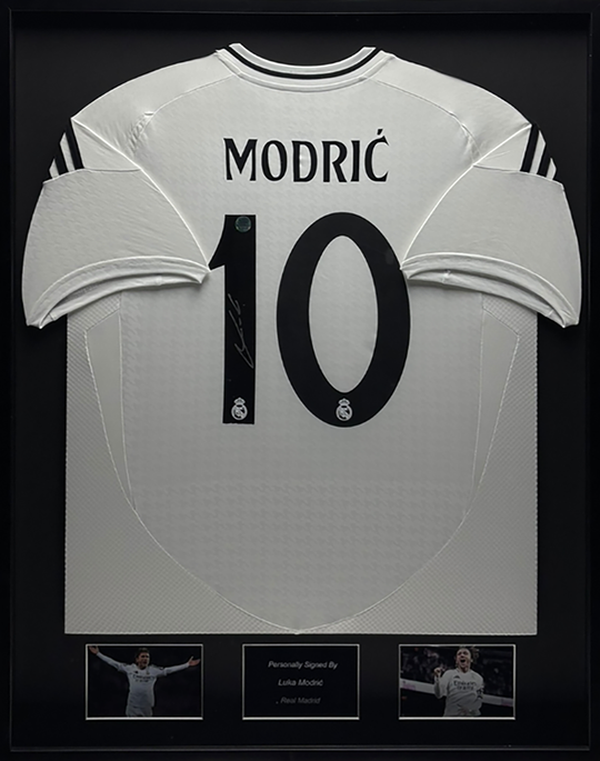 Luka Modric Real Madrid 24/25 Framed Home Shirt 