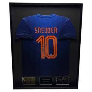 Wesley Sneijder Nederland 14/15 ingelijst uit shirt